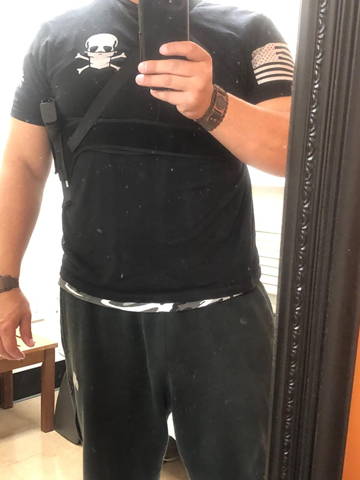 shoulder holster review, shoulder holster for men, shoulder holster for fat guy, right hand shoulder holster