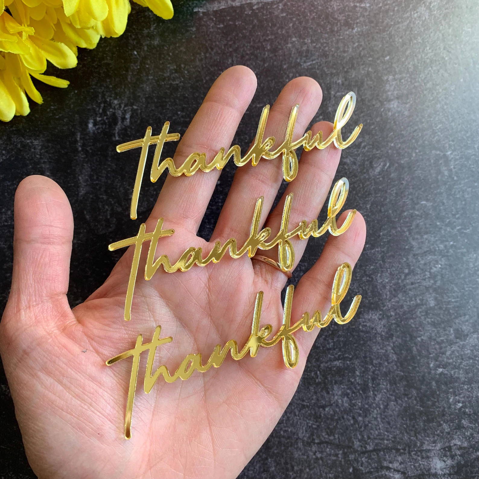 Adornos para tartas y letreros de postre grabados 006