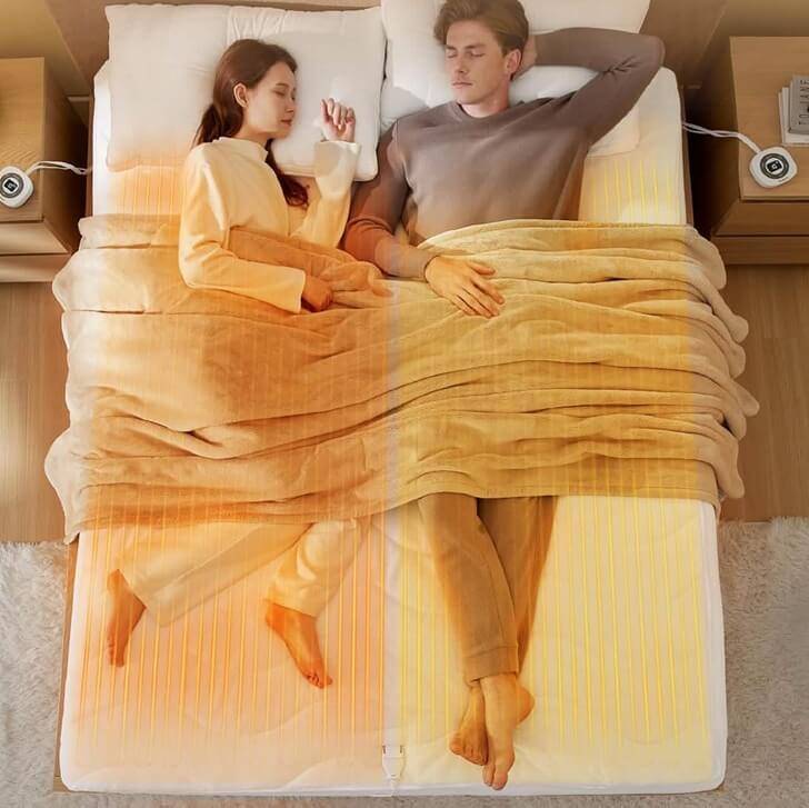 Alese Chauffante, Surmatelas Chauffant, Couverture Chauffante,  Plaid Chauffant