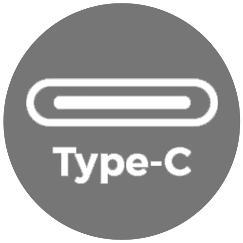 charges via Type-C USB
