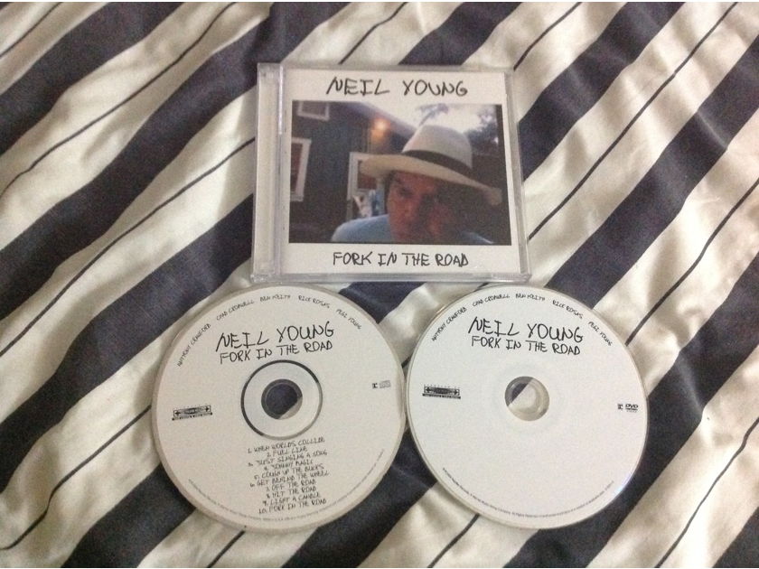 Neil Young - Fork In The Road Reprise Records With DVD Containing  24/96 Hi Rez Playback