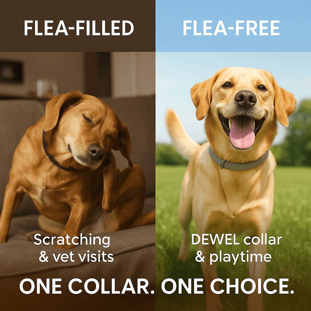 Active Ingredients DEWEL Flea & Tick Collar for dogs