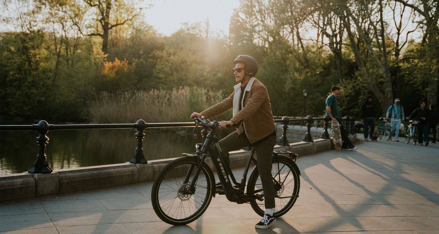 e-bike in de lente