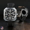 44mm Tactical in stainless with a concealed caseback design.