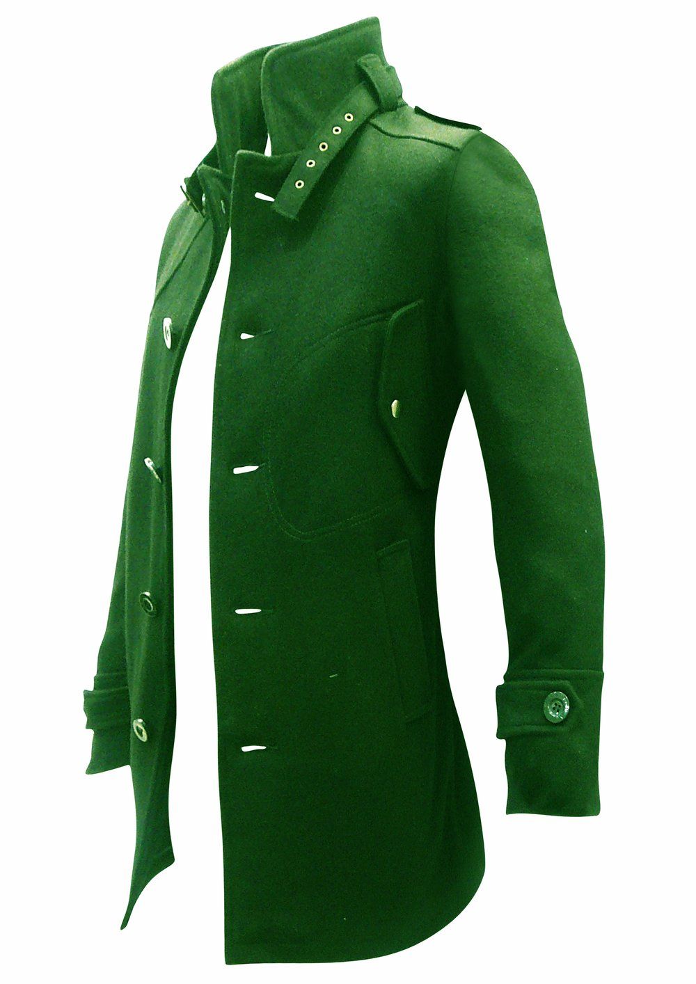 SALAMANCA - Green WOOL and CASHMERE - Image 2