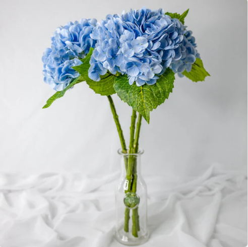 Blue Real Touch Hydrangea - Realistic Artificial Flowers