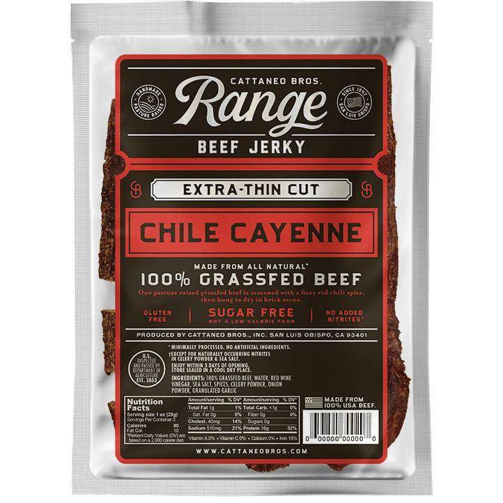 Cattaneo Bros Chili Cayenne Low Fat Beef Jerky