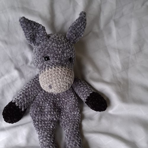 Donkey Ezel velvet knuffeldoekje