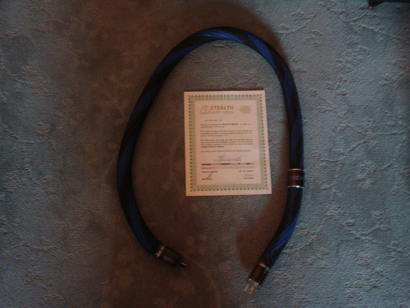 STEALTH 5FT PREAMP CORD V12 HAND MADE STATE OF THE ART POWER CORD V12 PREAMP CORD HAND MADE 5FT