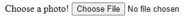Choose and upload file grey button in HTML