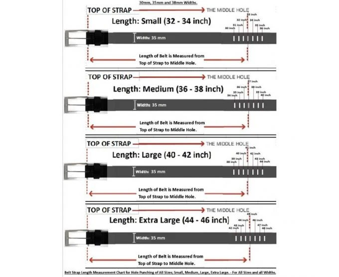 Genuine Full Grain Leather Men’s Belts. Style: 45008 - Image 4