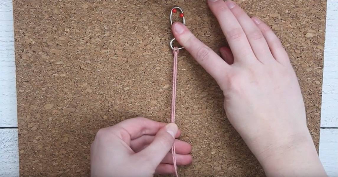 Valentine’s Macrame Heart Keychain DIY 5