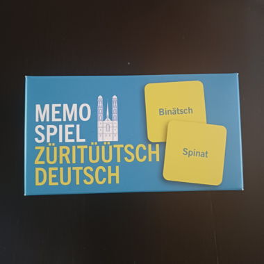 Memo Spiel Züritüütsch Deutsch
