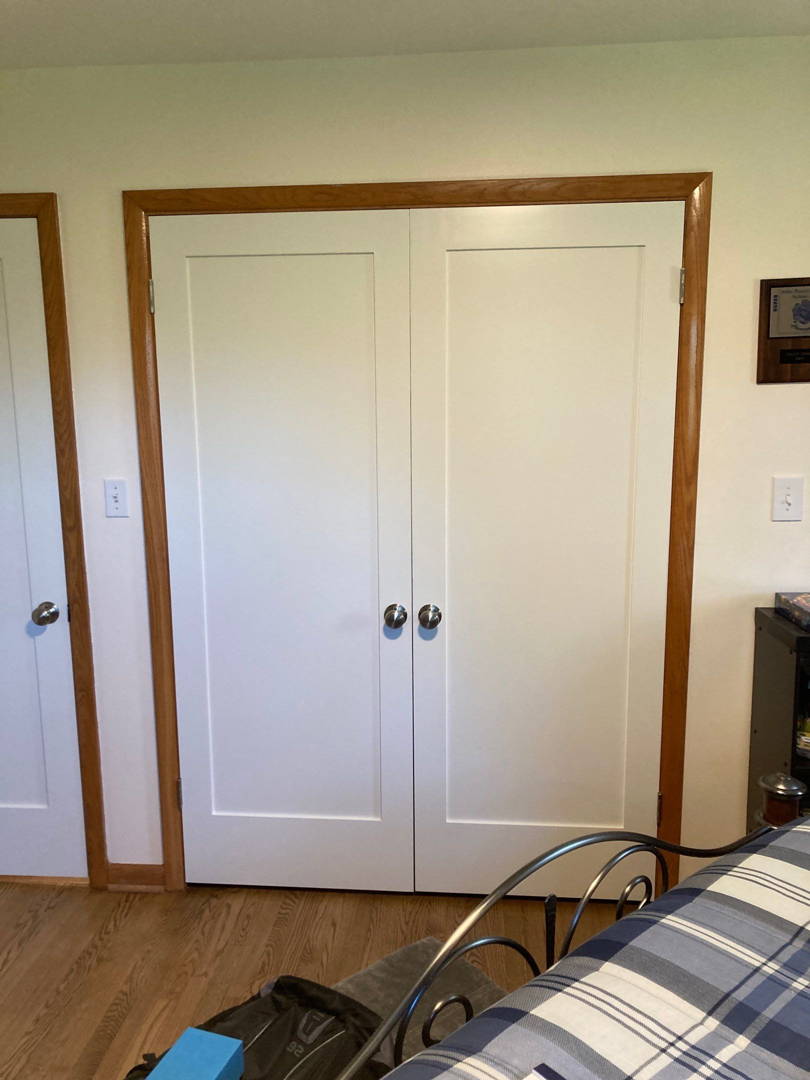 Installed interior door