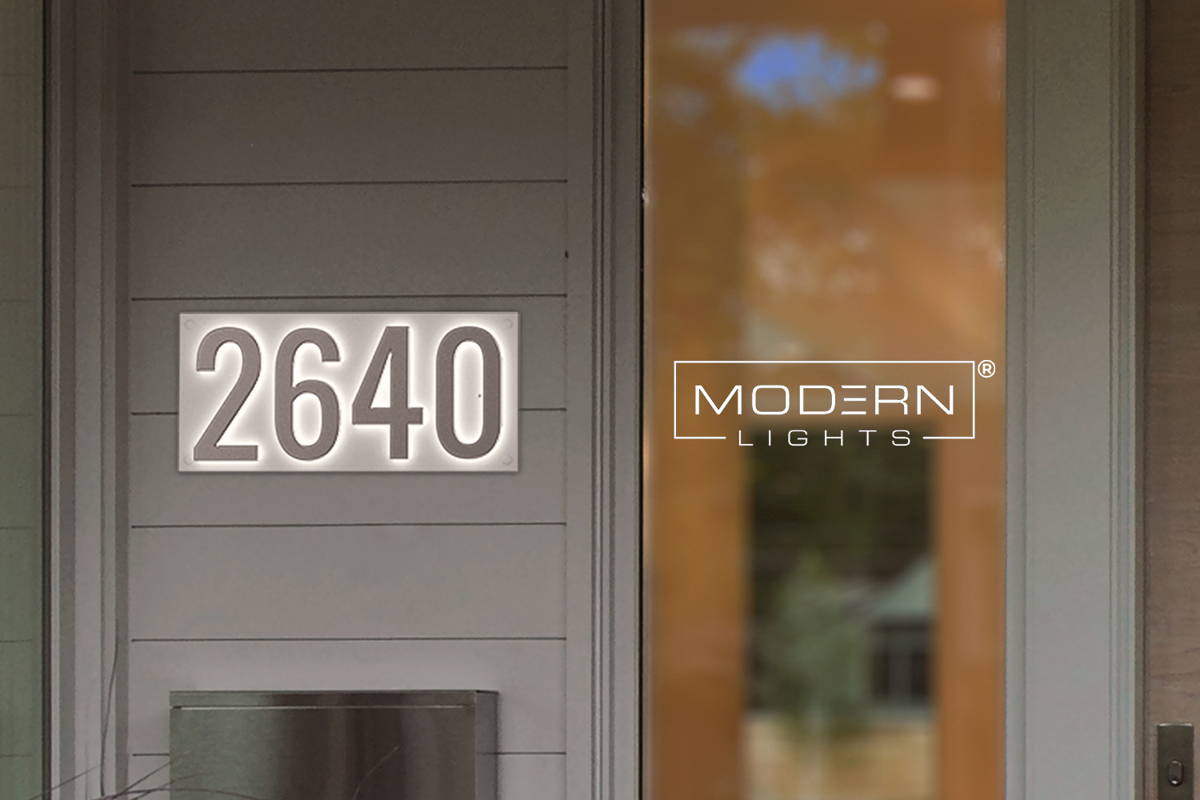 Address numbers LED 2