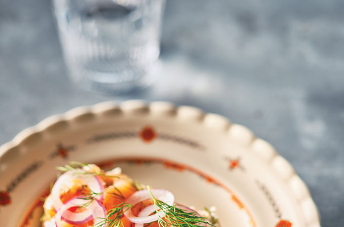 Tartines à la rémoulade de céleri-rave et au gravlax de saumon