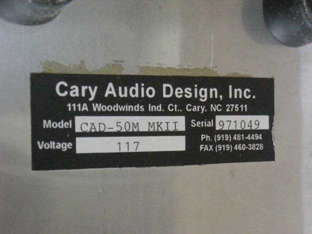 Cary Audio Design CAD-50m mkII