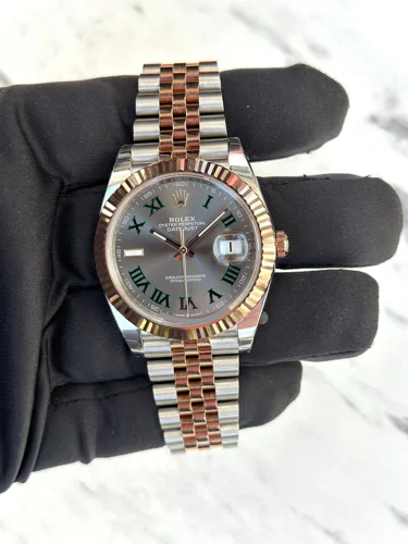 Rolex Datejust 41 Wimbledon Dial Jubilee Bracelet