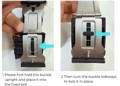 How to reposition and secure the movable air cuff on the blood pressure watch