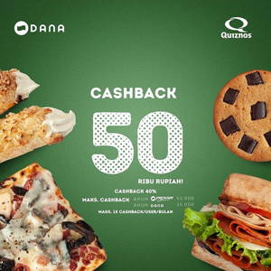 QUIZNOS: Promo CASHBACK 40% Sampai 50RIBU transaksi pakai DANA! sampai 09/30/2019
