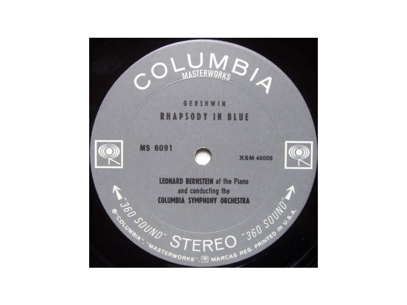 Columbia 2-EYE / LEONARD BERNSTEIN,  - Gershwin Rhapsody in Blue, NM!