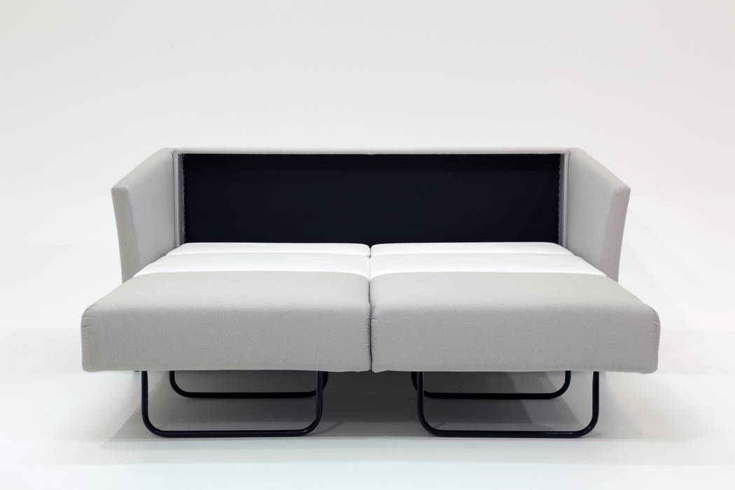 	Luonto Erika Full Queen Loveseat Sleeper Sofa Quick Ship Program in Luna 33 Fabric (grey beige)