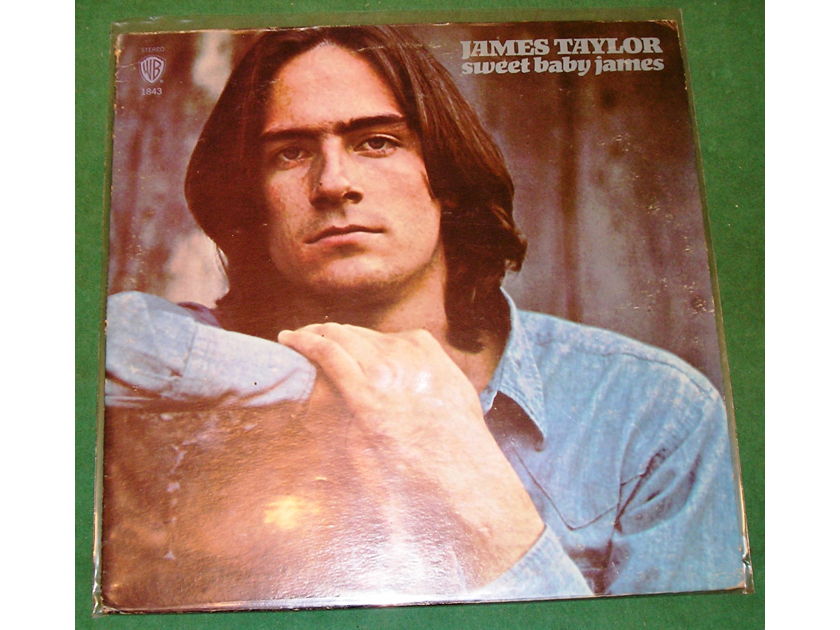 JAMES TAYLOR *SWEET BABY JAMES* - RARE ETCH "HI JAMES" & "THAT'S ALL FOLKS" * NM 9/10 *