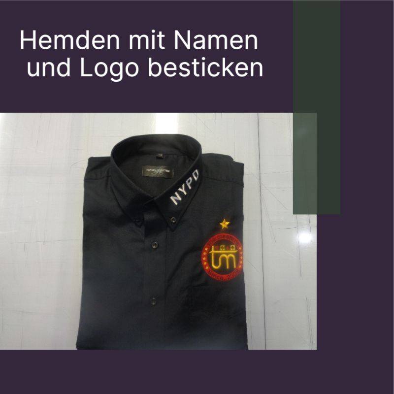 Personalisierte Hemden mit Namen und Logo Besticken – Jetzt Bestellen