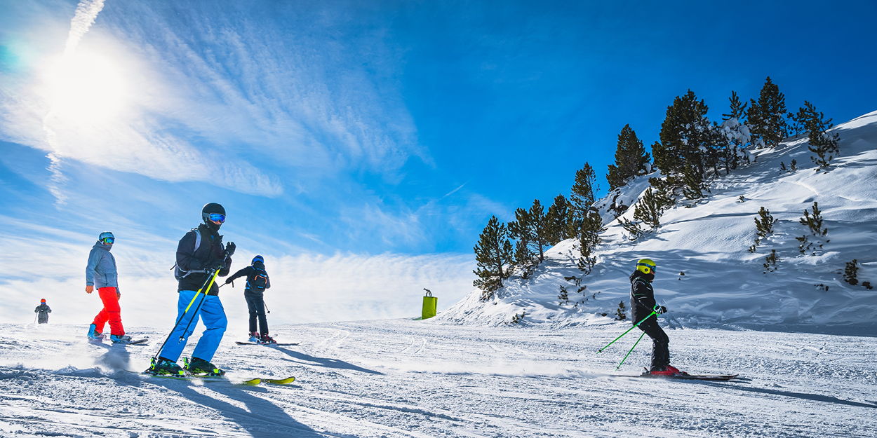 A corporate group skiing in Park City, Utah