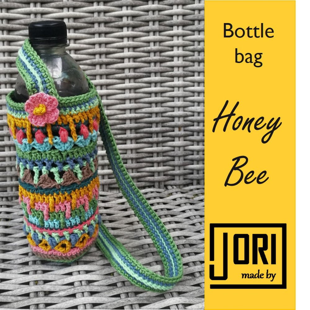 Bidon-Tasche mit Honigbienenmotiv