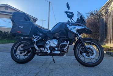 2019 BMW F 750 GS "GRANITE GREY" motorcycle for rent near Millbrae, CA