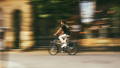 man on a fast electric bike