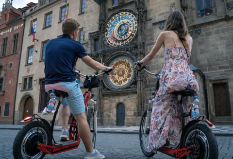 Prague: Private Electric Bike Tour with Hotel Pickup Service