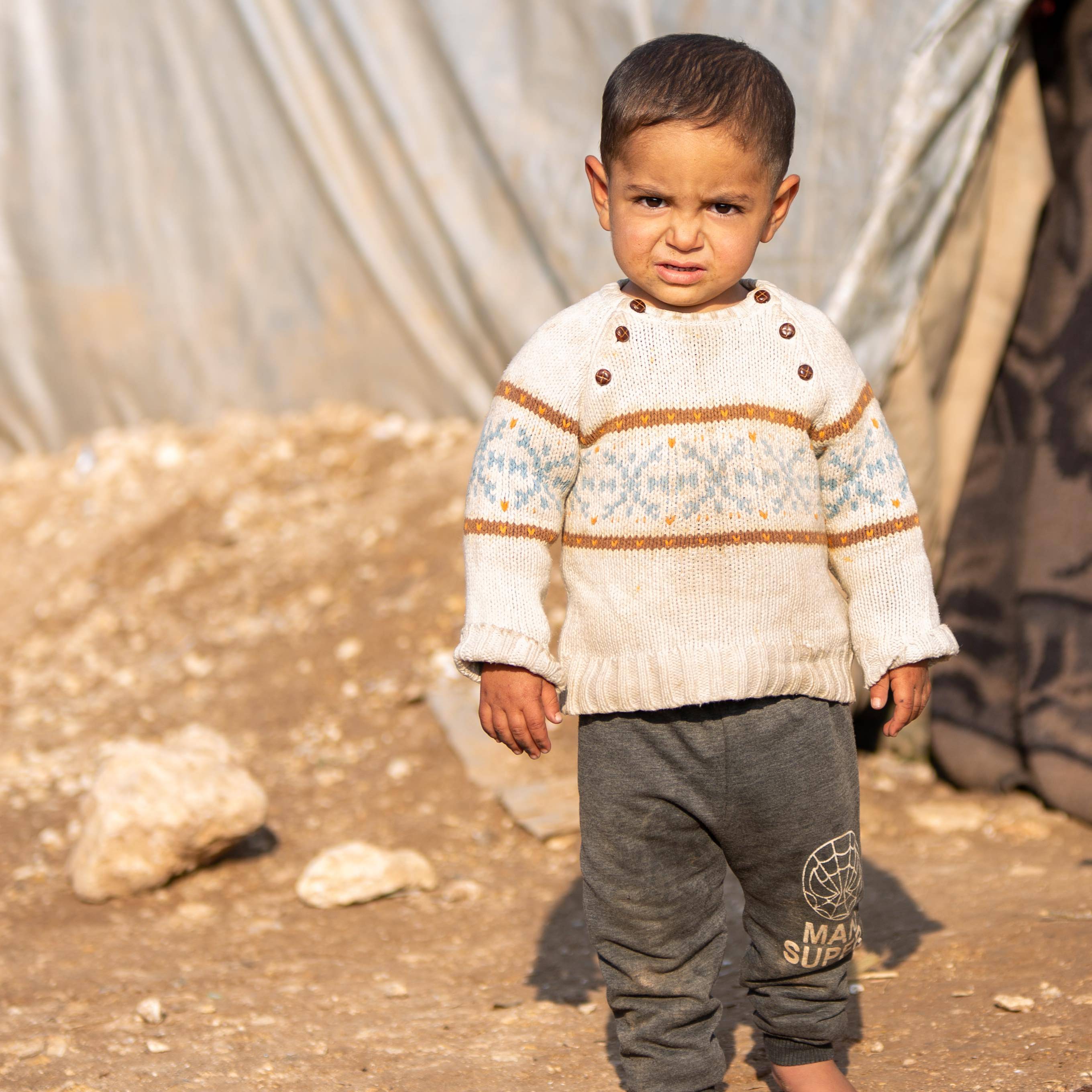 A young Syrian refugee 