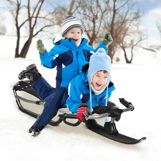 Steel and PE Children Snow Racer Sled