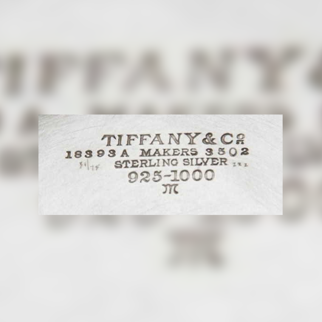 Tiffany & Co. 1907 - 1947 Hallmark hallmark, Tiffany & Co 4104B Makers 11614 Sterling Silver 925-1000 M