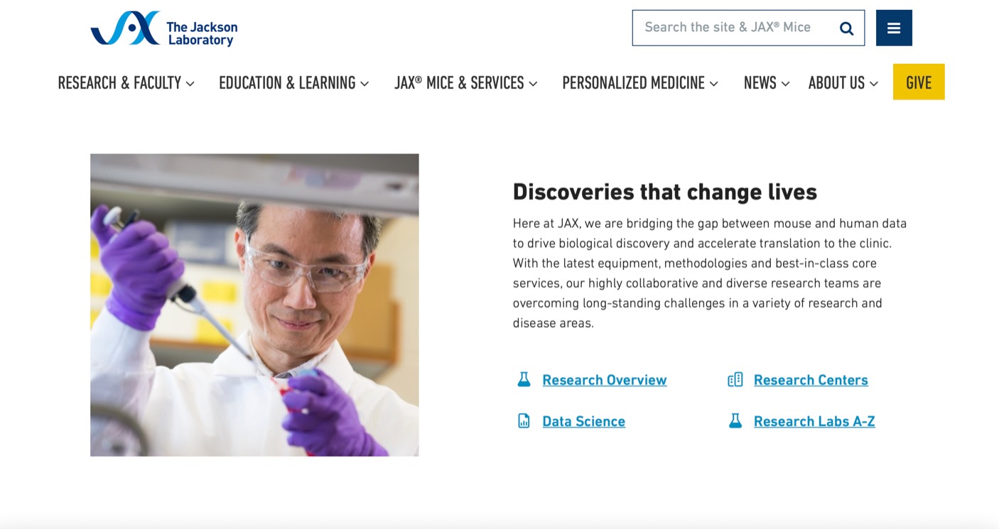 The Jackson Laboratory product / service