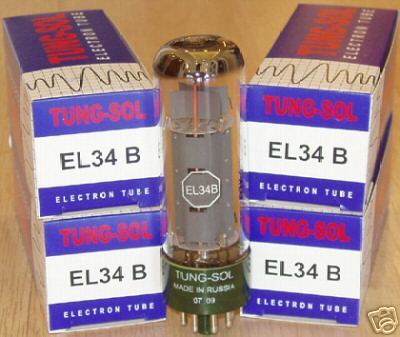 Tung sol EL34 tubes, reissue brand new matched quads !