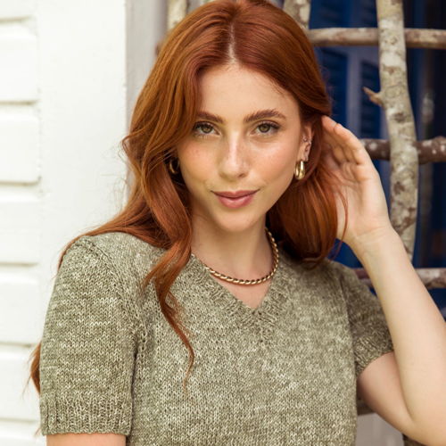 Olive Green Tee Knitting Pattern