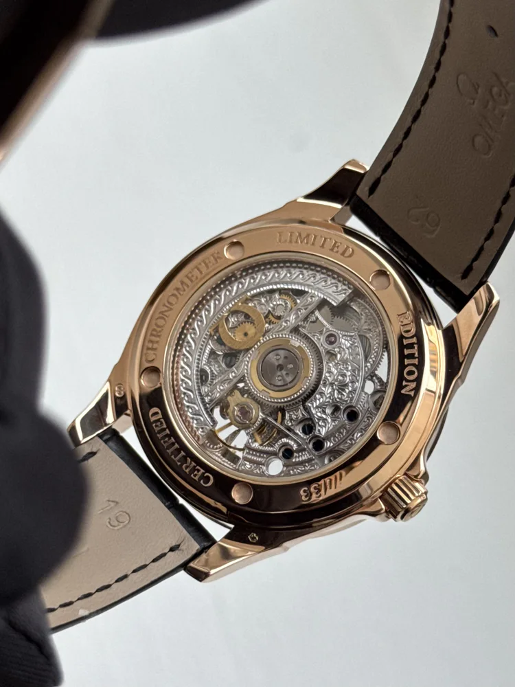 Omega SPECIALITIES Skeleton 5932.30.23  37.5mm Red Gold Limited Edition of 33pcs, image 7