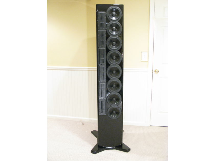 AV123 LS6 Line Source Speakers In Piano Black (Price Drop)