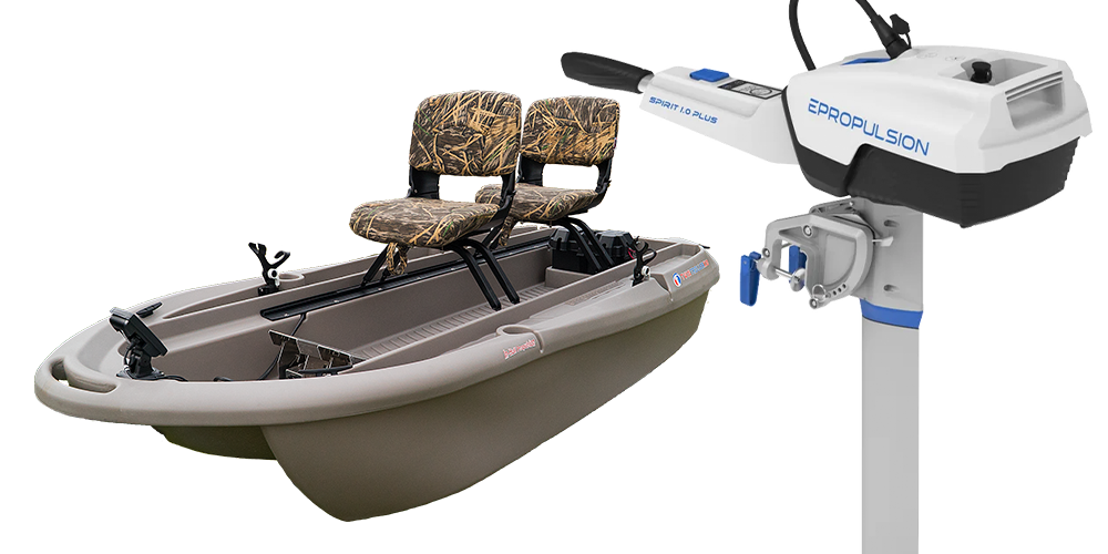 The eVenture Bundle - Small Fishing Boat with Electric Motor – Freedom  Electric Marine