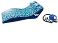 Comfort Lounge with Adjustable Pillow and Heavy Duty 110V Air Pump with Five Tips