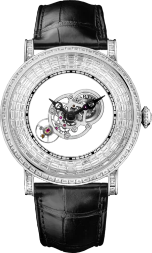 Rotonde de Cartier Astromystérieux Platinum / Baguette