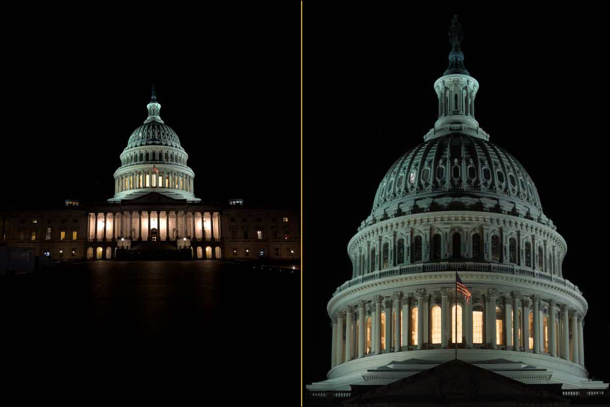 Pixel peeping the U.S Capitol building