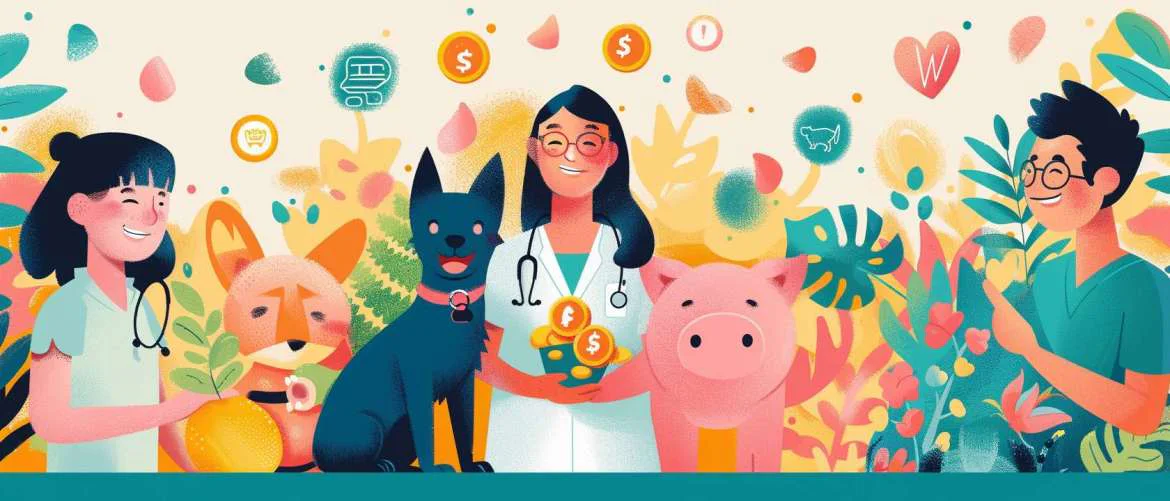 Illustrative ecosystem of pet therapy's positive impact on healthcare.