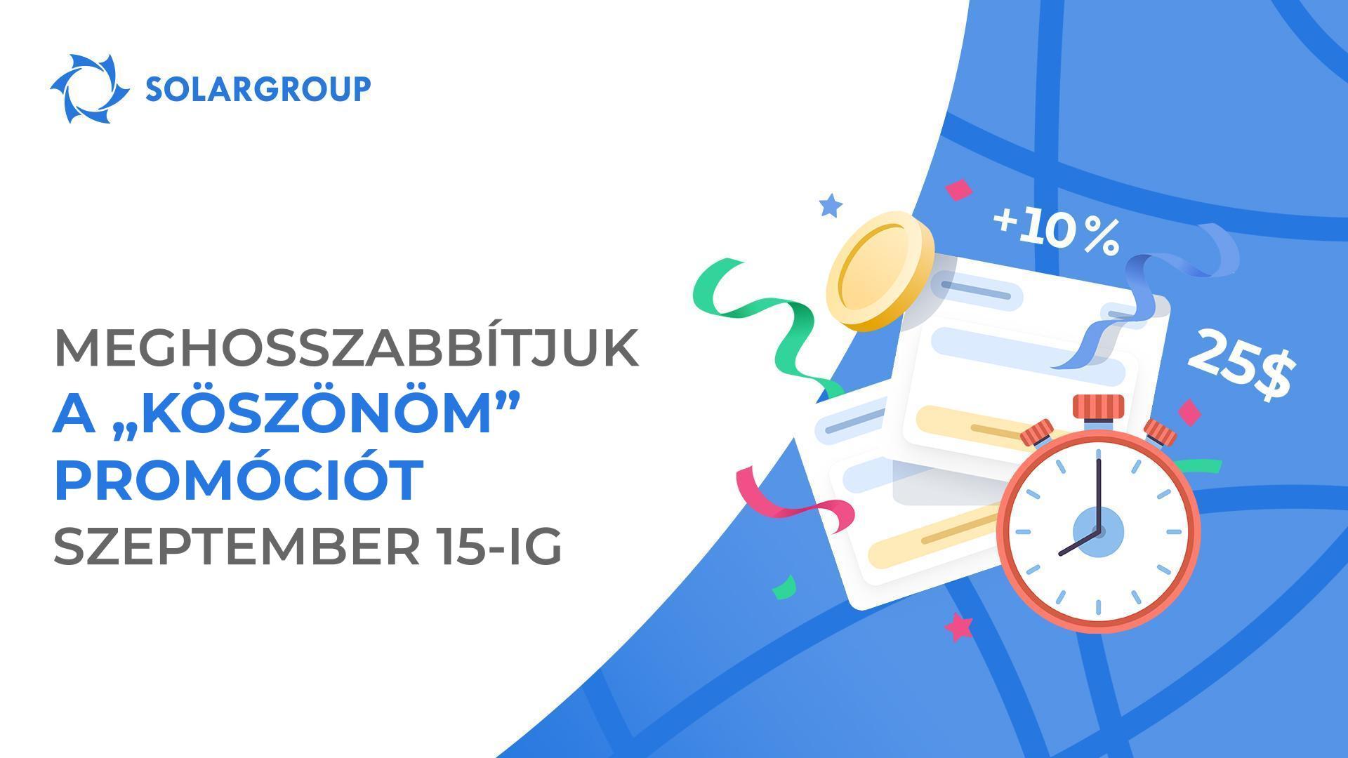 Meghosszabbítjuk a „Köszönöm" promóciót