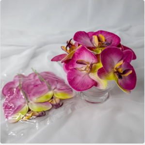 Purple Pink Phalaenopsis Flowerhead (6 Pack) - Realistic Artficial Flowers