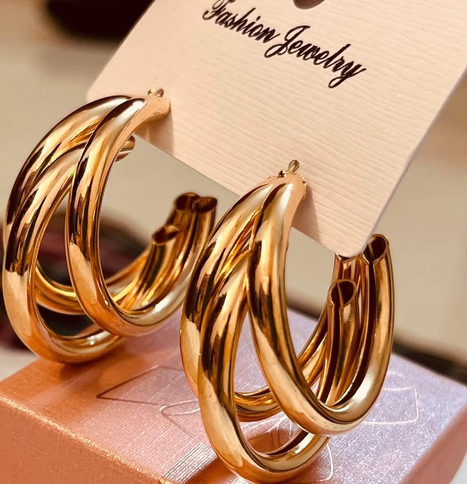 10 - Gold Hoop Earrings