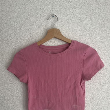 Rosa crop Top in Grösse S